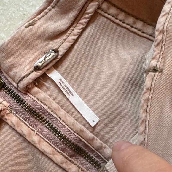 Free People Mini Skirt Sz 4 Salmon Colored - Picture 3 of 6